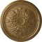 Ekena Millwork Luton Ceiling Medallion (Fits Canopies up to 1 1/8"), Hand-Painted Pale Gold, 15 3/4"OD x 5/8"P CM16LUPAS - alternate 1